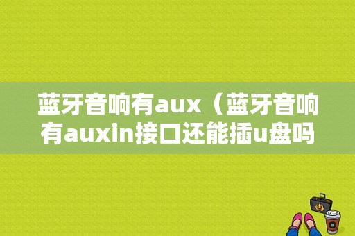 藍(lán)牙音響有aux（藍(lán)牙音響有auxin接口還能插u盤嗎）-圖1