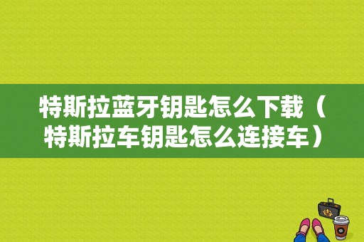 特斯拉藍(lán)牙鑰匙怎么下載（特斯拉車鑰匙怎么連接車）